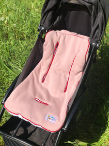 Matelas de poussette vieux rose
